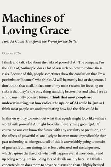 Machines of Loving Grace